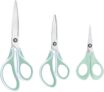 Vaessen Creative Scissors Set 3 Pcs – All Purpose with Ergonomic Handles – Paper, Fabric & More – School Supplies for Scrapbooking, Art & Craft – Left- and Right-Handed – Includes Precision Scissors