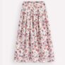 Valentina Linen Skirt Ivory, Bloom Scatter – w/Code