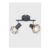 ValueLights Angus 2 Way Pewter Grey Geometric Spotlight