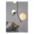 ValueLights Beauworth 2 Way Black Ceiling Light with Opal Glass Shade