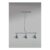ValueLights Brisner Grey and Silver 3 Way over Table Ceiling Pedant Light