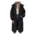 Vancavoo Womens Long Puffer Coat Hooded Warm Windproof Black