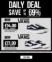 Vans Junior Platform Low Top Shoes £12.60 With Code/ Vans Skool Low Top Sneakers Black White £15.30 with code