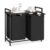 Vasagle 2-Compartment Dirty Laundry Basket with Removable Bags