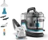 Vax SpotWash Home Pet-Design Spot Cleaner, Upholstery, Sofa, Stairs, Home, Car, Rug, Stain Cleaning Small Handheld Shampooer Machine, Solution, SpinScrub and Tools, 4.5kg, White / Blue, CDSW-MPXA