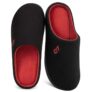 VeraCosy Mens Two-Tone Memory Foam Slippers – 12/13 UK Black Ruby – Sold by VeraCosy Direct / FBA