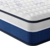 Vesgantti Single Mattress, 10 Inch Hybrid Single Size with Breathable Memory Foam and Individual Pocket Spring-Medium Firm, 3FT Mattress, 90x190x25cm