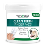 Vets Best Dental Care Finger Wipes for Dogs, 50 Count