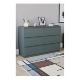 Vida Designs Denver 6 Drawer Chest of Drawers Storage