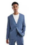 Viggo Santos Jacket in Waffle in Stone Blue Co-ord, EU 36