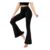 Viiotu Flared Leggings, High-Waisted Bootleg Yoga Pants, Black