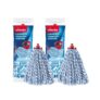 Vileda SuperMocio Micro and Cotton Mop Refill, White, Pack 2