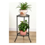Vintage 2 Tier Metal Plant Display Stand Flower Holder Rack