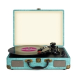 Vintage 3-Speed Bluetooth Turntable with Stereo Speakers