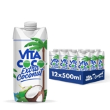 Vita Coco Extra Coconut Water 500 ml x 12, Pressed Coconut Water, Gluten Free,