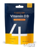 Vitamin D3 4000 IU Tablets High Strength 365 Small Easy to Swallow UK Made Vegan Vitamin D Supplement – £3.79 / £3.39 S&S