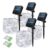 Vulisox Solar String Lights, 4 Pack, Outdoor Waterproof Copper Wire