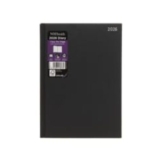 WHSmith Black A5 2026 Day to Page Essential Diary with Appointments