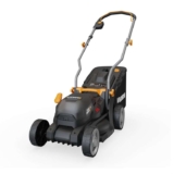 WORX WG733E 20V Brushless Cordless Lawnmower Up to 200m² 33cm Cut-to-Edge Deck IntelliCut 6-Height Adjust 35L Grass Bag 4.0Ah