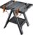 WORX WX051 Pegasus Multi-Function Work Table and Sawhorse with Quick Clamps and Holders, Black