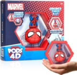 WOW PODS – 4D Marvel Spider-man, Unique Connectable Collectable Bobble-head figure that Bursts from their World into Yours, Wall or Shelf Display, Marvel Toys and Gifts, Series 1 no. 411
