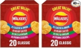 Walkers Classic Variety Multipack Crisps Box 20x25g (Pack of 2)