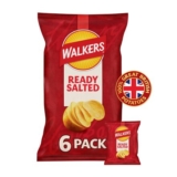 Walkers Ready Salted Multipack Crisps 6x25g