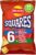 Walkers Squares Variety Multipack Snacks Crisps 6x22g – S&S £1.27