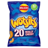 Walkers Wotsits Really Cheesy Multipack Snacks Crisps 20×16.5g – £3.37 S&S