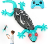 Wall Crawler Gecko, Remote Control Charging Gecko, 360 Rotation Lizard Remote Control Toy, Birthday Suitable for Boys and Girls, Boys Toys Age 4 (Blue)