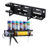 Wall-Mounted Caulking Gun and Tube Holder, Holds 6 Tubes