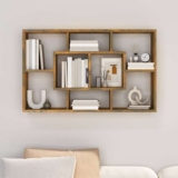 Wall Shelf Smoked Oak 85x16x52.5 cm Engineered Wood – Sold & Shipped by Berkfield Ltd