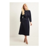 Wallis Petite Ponte Stitch Detail Midi Dress