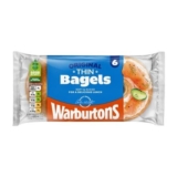 Warburtons Thin Plain Bagels