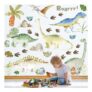 Watercolor Dinosaur Wall Stickers Peel and Stick Vinyl Decal