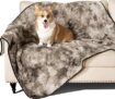 Waterproof Dog Blanket,Leak Proof Sofa & Couch Protection, Soft Reversible Fleece Dog Sofa Blanket, Suitable for Sofa & Lounge Use, Luxury Faux Fur, Machine Washable, 100x120cm