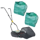 Webb 30cm Roller Hand Lawn Mower and 2 Garden Refuse Bags – Sold by G J Handy (Trading) Ltd