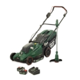 Webb Eco 40v43cm Lawnmower & Line Trimmer 4Ah Batt & Charger