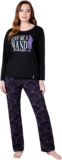 Wednesday Ladies Pyjamas Set Nightwear Long Sleeve & Bottoms PJs Lounge Set for Women and Teenagers S-XL Gifts for Her