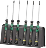 Wera 2035/6 B Kraftform Micro Screwdriver Set, for electronic applications, PH/SL, 6 Piece, 05118152001, Silver