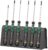 Wera 2035/6 B Kraftform Micro Screwdriver Set, for electronic applications, PH/SL, 6 Piece, 05118152001, Silver