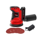 Wertough SA002 20V Cordless Random Orbital Sander, 6-Speed, Dust Bag