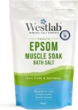 Westlab – Reviving Epsom Bath Salt – 1kg Resealable Pouch – 100% Natural, Pure & Unscented Mineral Salts