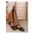 Wheres That from Coastal Front Buckle Flatform Black Suede Sandal