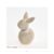 White & Brown Resin Easter Bunny Ornament 20x9cm