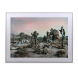 White Desert Landscape Gloss Wall Art 80 X 60cm
