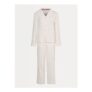 White Heart Print Long Sleeve Pyjamas