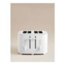 White Matte 4-Slice Toaster