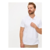 White Pique Polo Shirt XXXXLtuc144465456