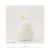 White Speckled Bunny Porcelain Easter Decor 19x10cm